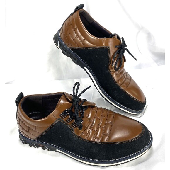 Gatsby Oxford Shoes Men’s Size 43 (US 10) Derby Orthopedic Comfort Brown Black main image 8